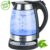 Glas- Wasserkocher mit Temperatur- wahl